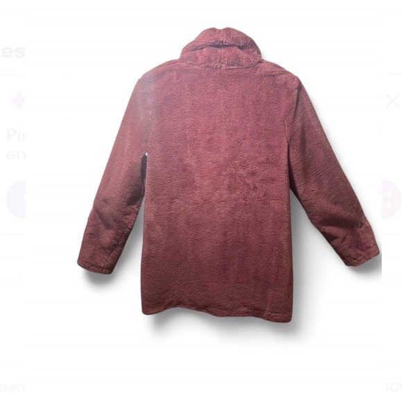 Kensie Faux Fur Coat- Dusty Rose - Picture 3 of 5